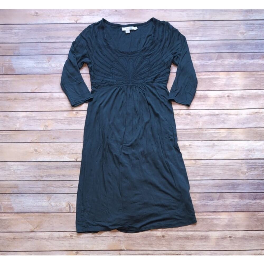 Boden Scoop Neck Green Soft Dress - Size 4P